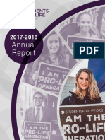 Students For Life of America 2017 - 2018 Annual Report