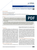 Blood As An Important Tool in Criminal Investigation: Mini Review