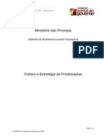 Política e Estratégia de Privatizações Angolanas 2001-2005