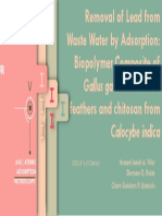 Gallus Gallus Domesticus' Calocybe Indica: Background of The Study Domesticus Indica Lead Chitosan Adsorption