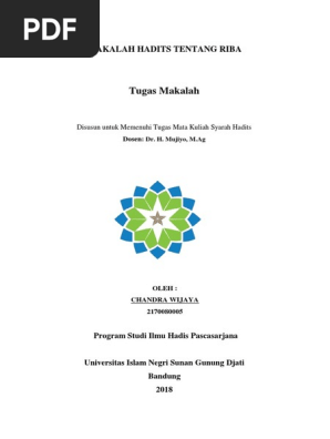 Tugas Makalah Makalah Hadits Tentang Riba