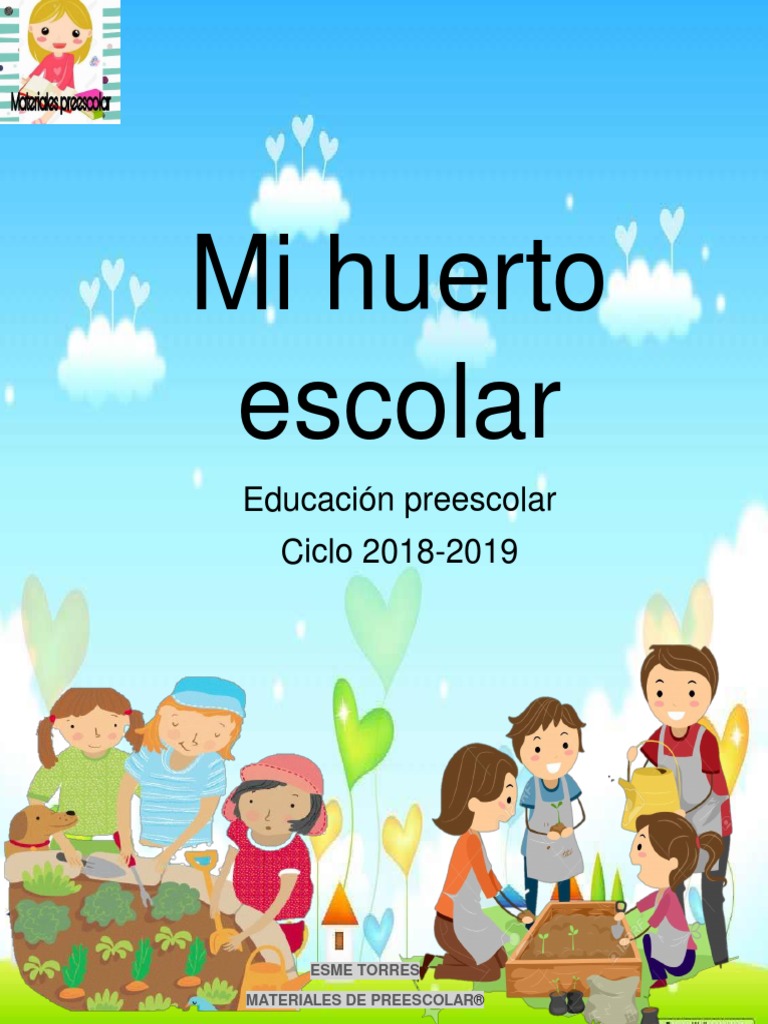 Club Huerto Escolar | PDF | Huerta | Educación de la primera infancia