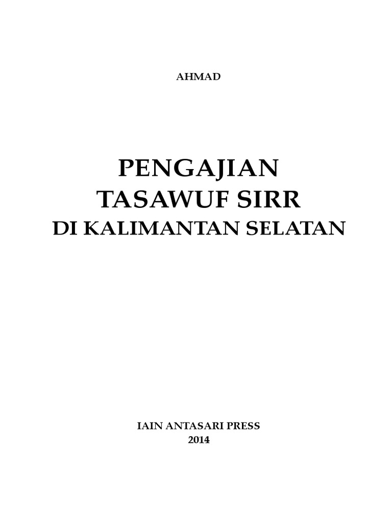 Pengajian Tasawuf Sirrpdf