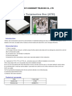 Product Manual of Fiber Access Termination