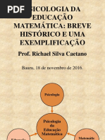 Apresentacao-Psicologia Da Educacao Matematica-18!11!2016_Ed Matematica