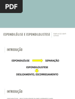 Espondilólise e Espondilolistese Coluna 2015