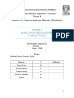 Práctica 6 de Electricidad y Magnetismo