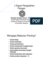 Prinsip Dasar Pengolahan Pangan PDF
