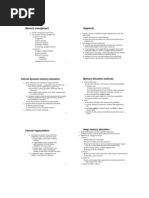 Memory Management Segments: F F F F F