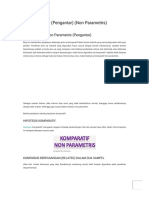 Uji Komparatif (Pengantar) (Non Parametris) - Uji Statistik