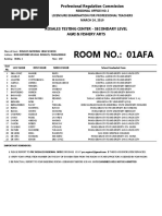 Professional Teachers 03-2019 Room Assignment - Rosales - Secondary