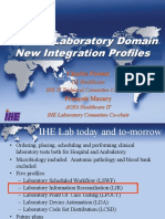 Clinical Laboratory Domain New Integration Profiles: Charles Parisot