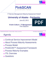 University of Alaska - Fairbanks: IT Service Management Maturity Assessment Kickoff