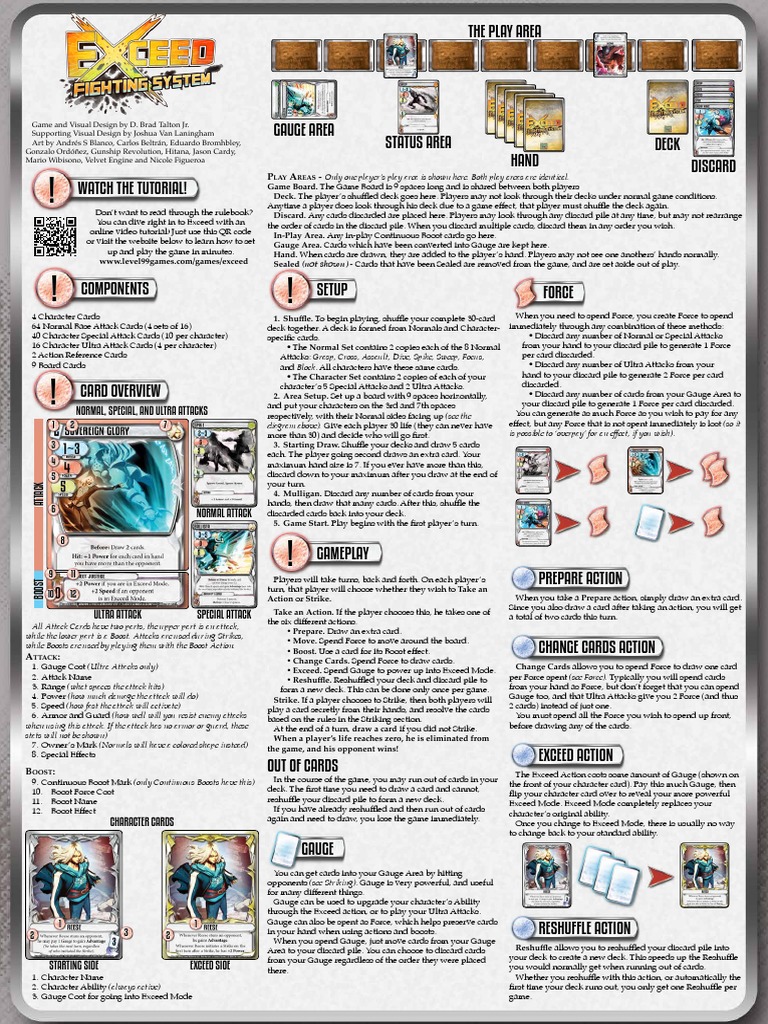 Exceed Rules Final | PDF | Playing Cards | Tabletop Games