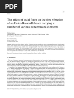 The Effect of Axial Force on the Free Vibration
