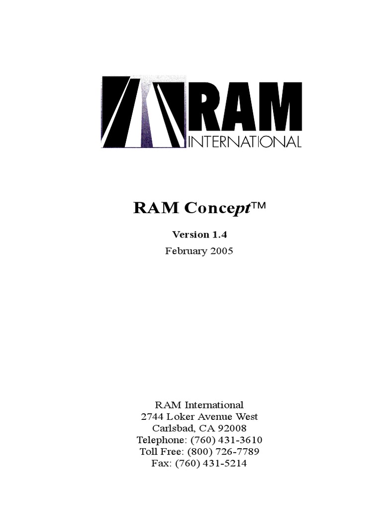 RAM Manual PDF | PDF | Bending | Menu (Computing)