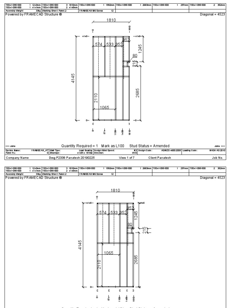 P2338 Parratech 20190225-Panel.2 PDF | PDF | Building Engineering ...