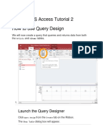 MIS 390 MS Access Tutorial 2