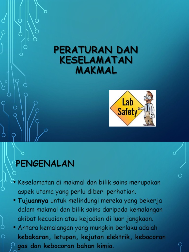 Peraturan Dan Keselamatan Makmal Ras Pdf