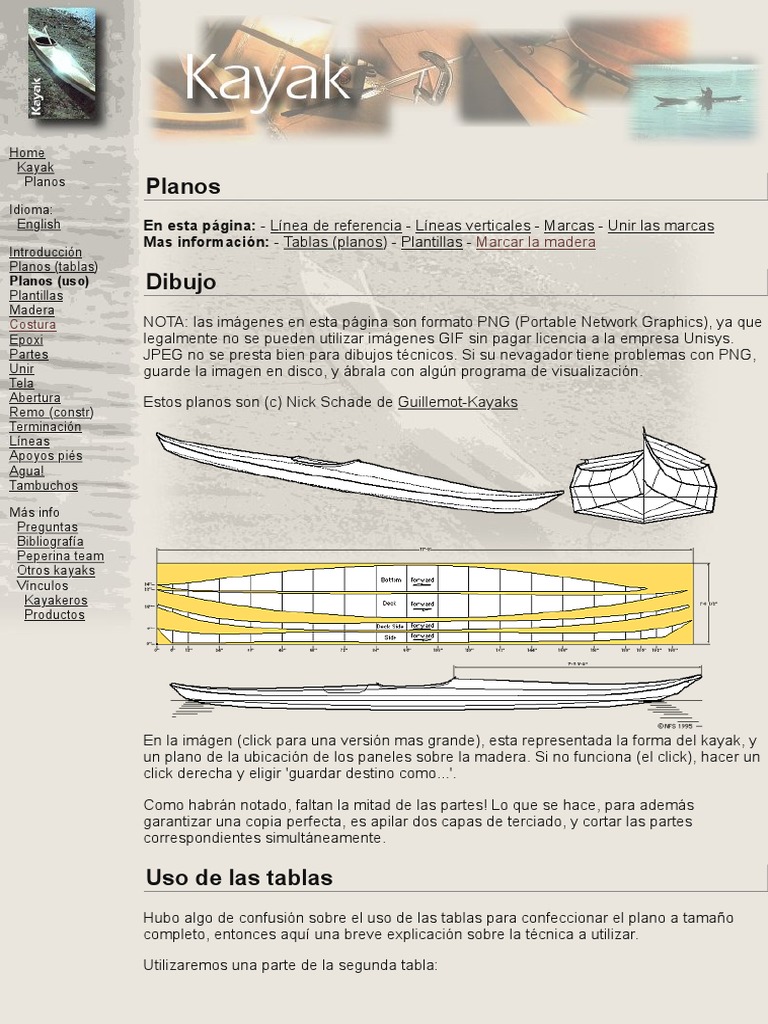 Kayak - Imágenes de La Construcción - Planos | PDF | Kayac