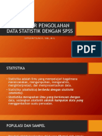 Pengantar Pengolahan Data Statistik Dengan Spss