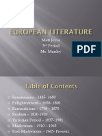 European History Literature