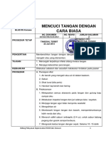 Mencuci tangan dengan cara biasa dan desinfektan