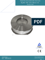 Single disk spring loaded wafer check valve specs