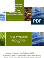 Concept of Disaster Risk ReductionDRR and