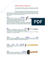 Different Types of Hammers