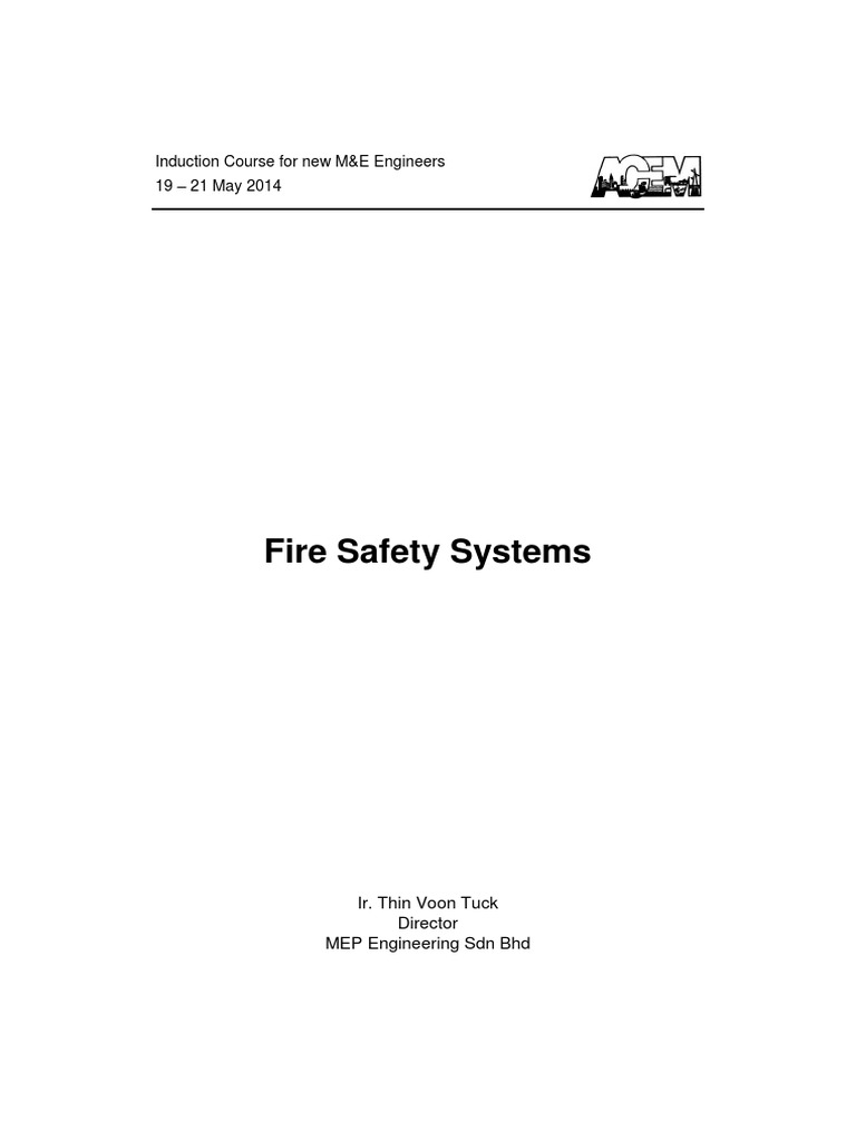 Fire Safety Systems PDF PDF Fire Sprinkler System Pipe (Fluid