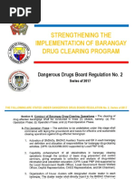 Strengthening The Implementation of Barangay Drug Clearing Program