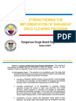 Strengthening The Implementation of Barangay Drug Clearing Program