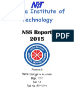 Narula Institute's NSS Report