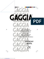 SIEMENS TC55, SAECO Stratos, GAGGIA Syncrony User Manual