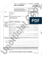 Louie Ditta Personal Financial Statement 2009