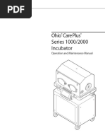 Ohio Care Plus Series 1000/2000 Incubator: Operation and Maintenance Manual