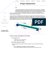 Optimization of a Beam Design Using Geometric Parameters