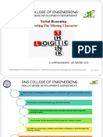 Sns College of Engineering: Inserting The Missing Character