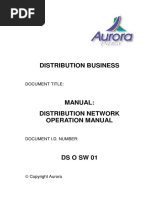 Manual Distribution Network Operation Manual