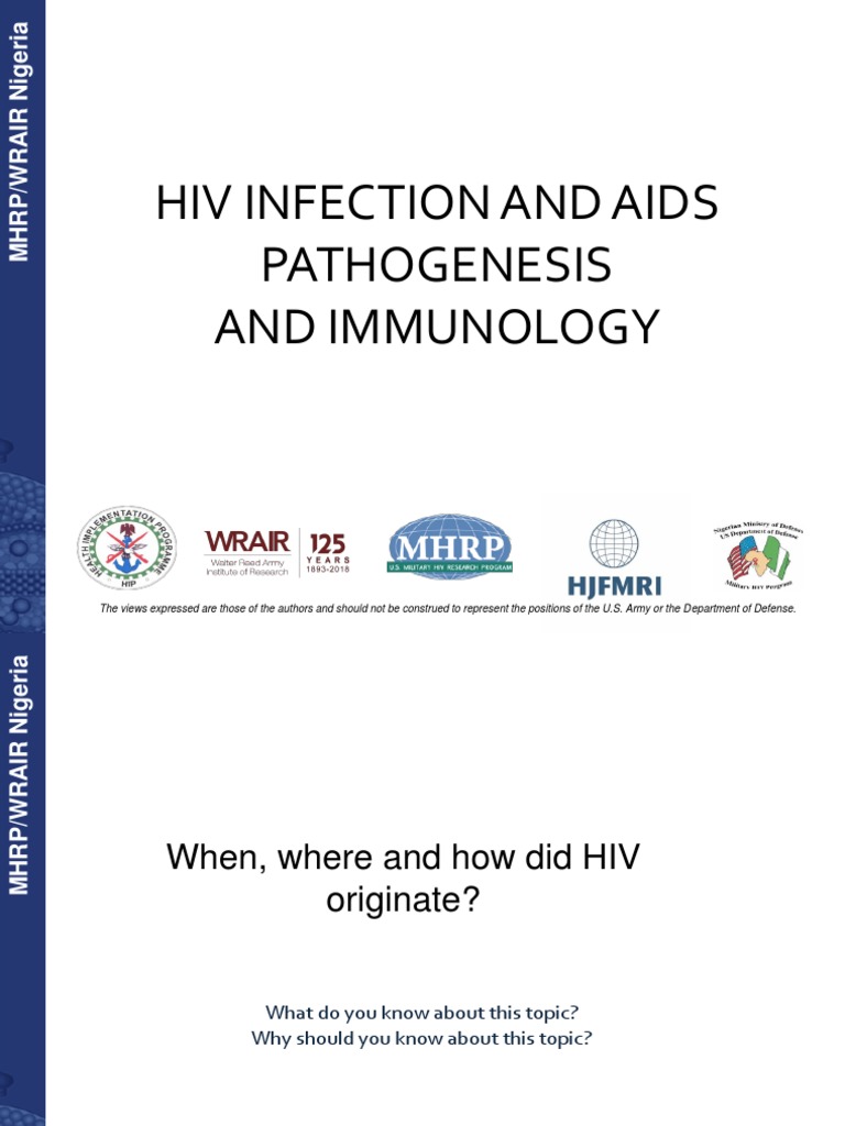 HIV Infection Immunology and Pathogenesis | PDF | Hiv | Cd4