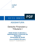 Guía Docente DERFINTRIB I Doble Grado 2014-15