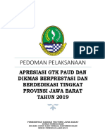 Pedoman Pelaksanaan Apresiasi GTK 2019 Provinsi Jawa Barat