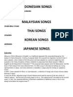 Indonesian Songs: Naik Naik Ke Puncac Gunung Soleram Burung Kakak Tua