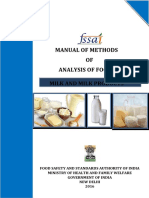 Manual of Methods OF Analysis of Foods: Milk and Milk Products