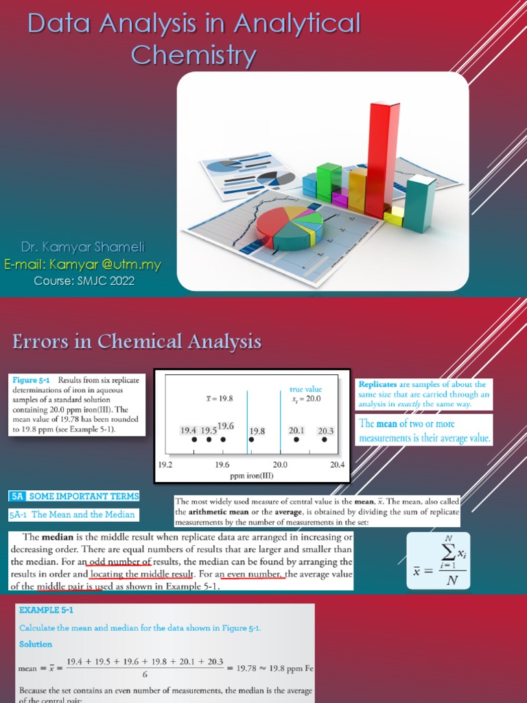Week 2. Errors in Chemical Analysis (Abstract) | PDF | Coefficient Of ...