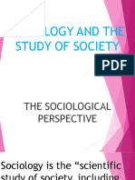 Sociology and The Study of Society