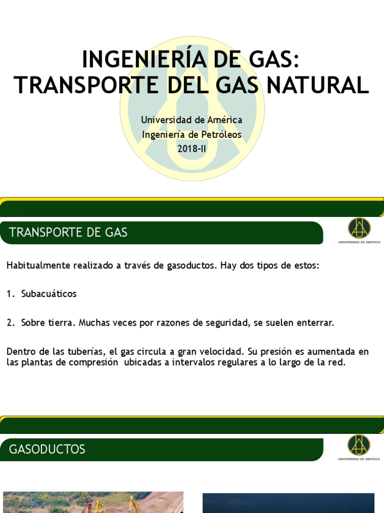 Transporte de Gas Natural: Métodos y Estructuras | PDF | Gas natural ...