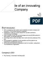 3M: Profile of An Innovating Company: By-Fmg 27 B Group 2