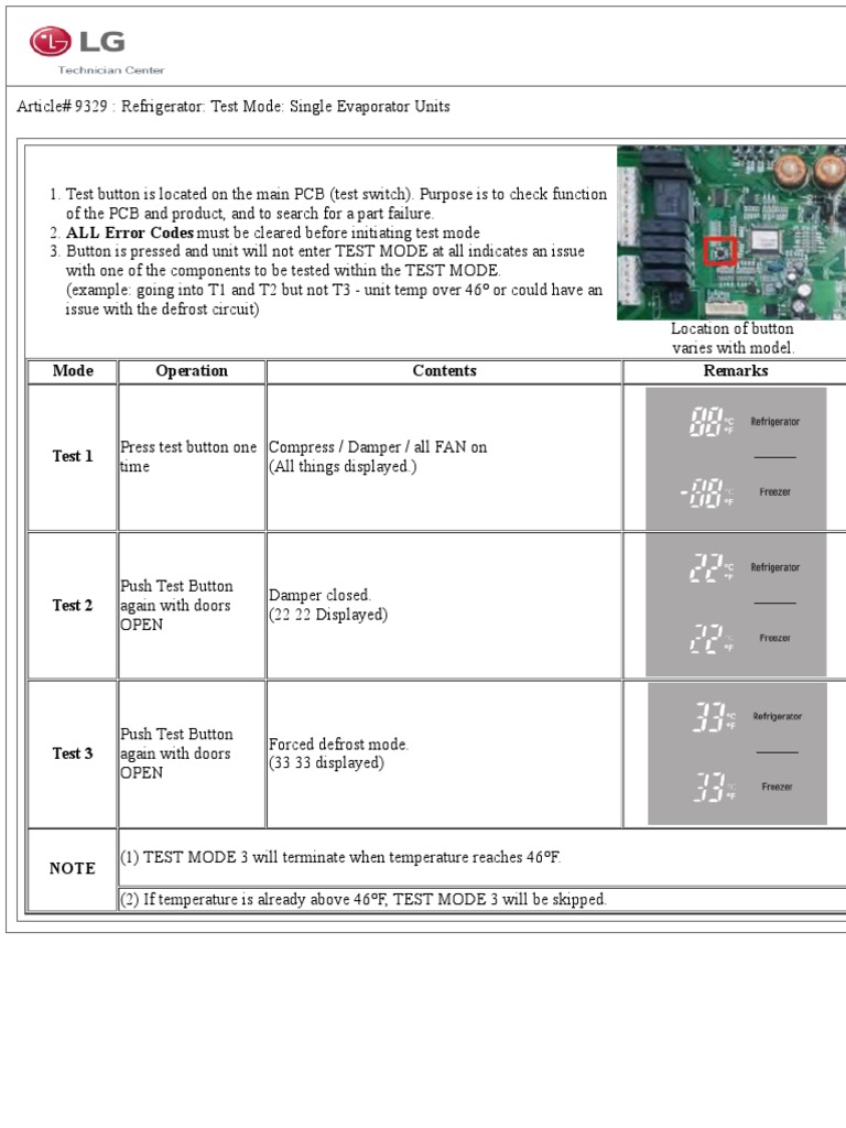 Lg Refrigerator Diagnostic Mode: Unlock Hidden Troubleshooting Secrets